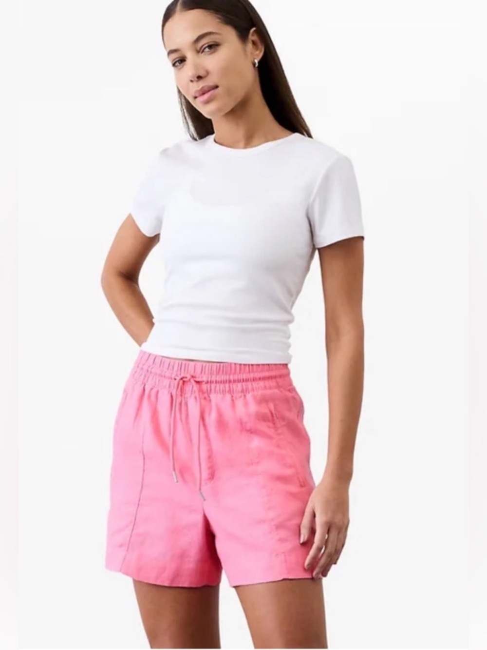 Athleta Retreat Linen shorts - Picture 6 of 8